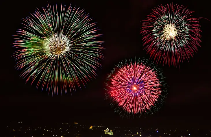 Fireworks In Malta